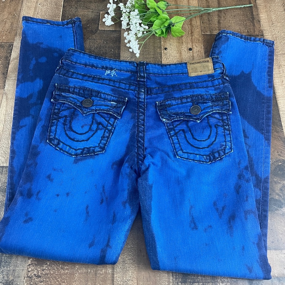 True Religion Blue Black Tony Super T Skinny Jeans